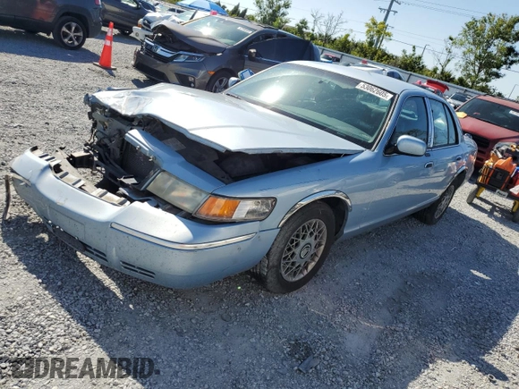 1999 Mercury Grand Marquis GS z VIN 2MEFM74W5XX711421, wystawiony jako Copart lot #53062605 z przebiegiem 106 913 mil mil oraz Nie do naprawy • Non repairable. Historia ofert i sprzedaży dostępna na DreamBid. Obrazek 1.