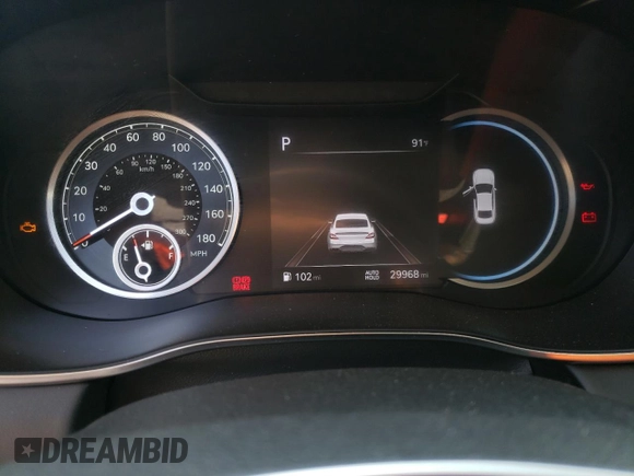 2023 Genesis G70 2.0T with VIN KMTG34TA6PU131696, listed as a Copart auction lot 69596114 with 29,968 mi miles and Salvage Title. Bid and sale history available at DreamBid. Image 9.