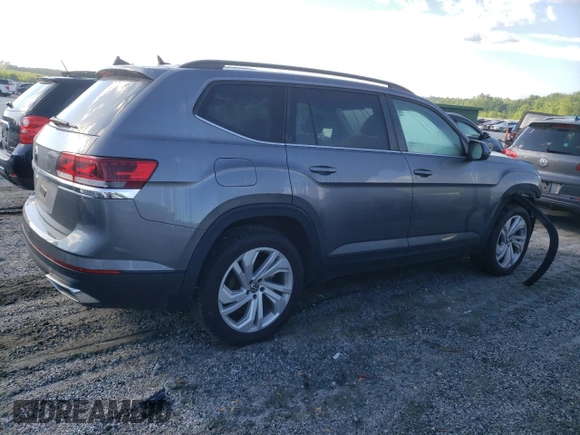 2021 Volkswagen Atlas SE with VIN 1V2JP2CA2MC559861, listed as a Copart auction lot 55724125 with 44,041 mi miles and Salvage title. Bid and sale history available at DreamBid. Image 3.