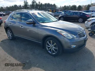 2013 Infiniti EX Journey with VIN JN1BJ0HR0DM481846, listed as a IAAI auction lot 41865359 with 157,018 mi miles. Bid and sale history available at carsss.com. Image 1.