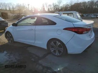 2013 Hyundai Elantra Coupe GS with VIN KMHDH6AE1DU009579, listed as a Copart auction lot 43067675 with 214,050 mi miles and Salvage Title. Bid and sale history available at carsss.com. Image 2.