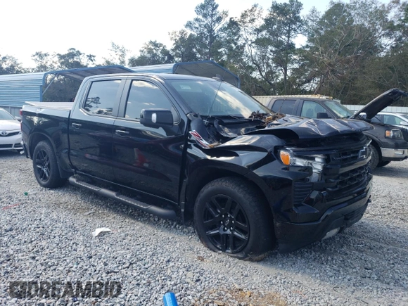 2022 Chevrolet Silverado 1500 RST with VIN 1GCUDEET5NZ604636, listed as a Copart auction lot 74376334 with 18,705 mi miles and Salvage Title. Bid and sale history available at DreamBid. Image 4.