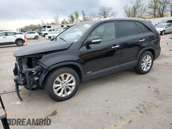 2014 Kia Sorento EX with VIN 5XYKUDA79EG460159, listed as a Copart auction lot 51407035 with 138,496 mi miles and Salvage Title. Bid and sale history available at DreamBid. Image 1.