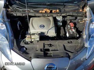 2015 Nissan LEAF SV with VIN 1N4AZ0CP8FC335118, listed as a Copart auction lot 44023525 with 75,071 mi miles and Salvage Title. Bid and sale history available at carsss.com. Image 11.