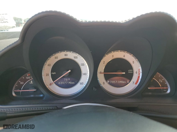 2009 Mercedes-Benz SL-Class V8 with VIN WDBSK71F09F144591, listed as a Copart auction lot 46873785 with 63,977 mi miles and Salvage Title. Bid and sale history available at carsss.com. Image 9.