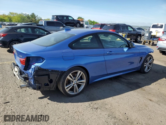 2014 BMW 4 Series 435i xDrive with VIN WBA3R5C57EF785125, listed as a Copart auction lot 55049605 with 59,626 mi miles and Salvage title. Bid and sale history available at DreamBid. Image 3.