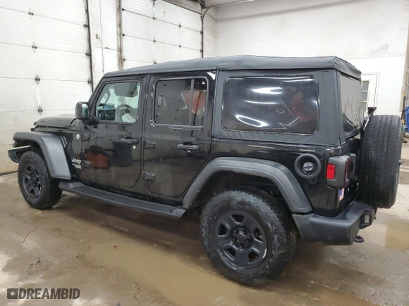 2019 Jeep Wrangler Unlimited Sport S with VIN 1C4HJXDG3KW661084, listed as a Copart auction lot 48024325 with 62,914 mi miles and Clean Title. Bid and sale history available at carsss.com. Image 2.