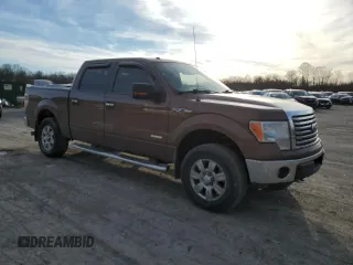 2012 Ford F-150 XL with VIN 1FTFW1ET3CFC00843, listed as a Copart auction lot 47220675 with 163,294 mi miles and Salvage Title. Bid and sale history available at carsss.com. Image 4.