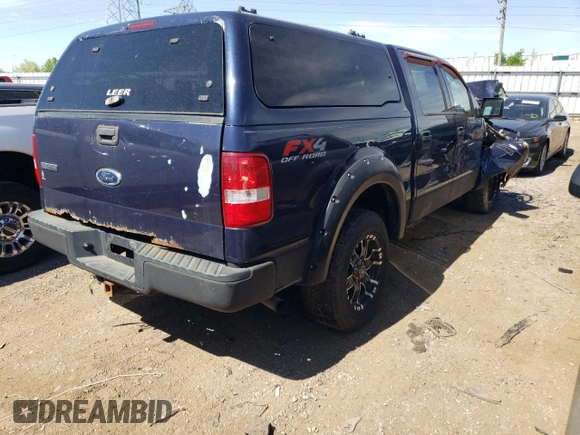 2004 Ford F-150 XLT with VIN 1FTPW14524KA83255, listed as a Copart auction lot 53126354 with 253,357 mi miles and Salvage Title. Bid and sale history available at carsss.com. Image 3.