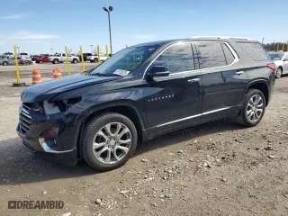 2018 Chevrolet Traverse Premier with VIN 1GNERKKW9JJ172720, listed as a Copart auction lot 49120525 with 166,186 mi miles and Salvage Title. Bid and sale history available at carsss.com. Image 1.