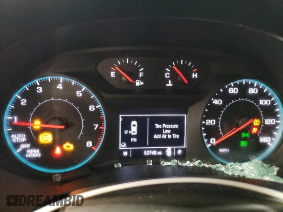 2023 Chevrolet Malibu LT with VIN 1G1ZD5ST7PF135962, listed as a Copart auction lot 50515925 with 52,748 mi miles and Salvage Title. Bid and sale history available at DreamBid. Image 9.