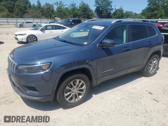 2020 Jeep Cherokee Latitude Plus z VIN 1C4PJMLB5LD510390, wystawiony jako Copart lot #60712105 z przebiegiem 108 003 mil mil oraz Szkoda całkowita • Salvage title. Historia ofert i sprzedaży dostępna na DreamBid. Obrazek 1.