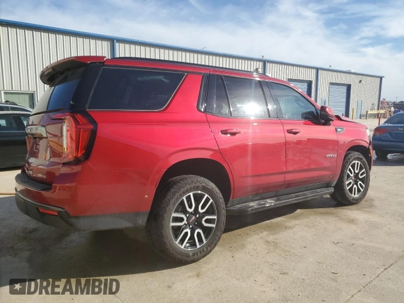 2023 GMC Yukon AT4 with VIN 1GKS2CKD7PR470556, listed as a Copart auction lot 88579295 with 30,735 mi miles and Salvage Title. Bid and sale history available at carsss.com. Image 3.
