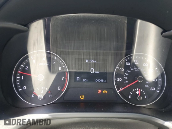 2019 Kia Forte LXS with VIN 3KPF24AD1KE082005, listed as a Copart auction lot 57863855 with 104,043 mi miles and Salvage title. Bid and sale history available at DreamBid. Image 9.