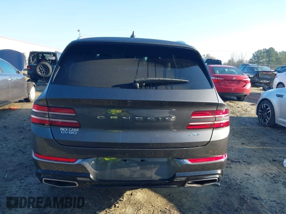 2021 Genesis GV80 with VIN KMUHBDSB1MU060299, listed as a IAAI auction lot 41124819 with 44,465 mi miles and . Bid and sale history available at DreamBid. Image 16.