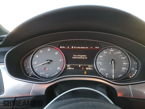 2017 Audi S7 Premium Plus z VIN WAUWFAFC5HN055118, wystawiony jako Copart lot #84344914 z przebiegiem 60 750 mil mil oraz Szkody całkowita. Historia ofert i sprzedaży dostępna na DreamBid. Obrazek 9.