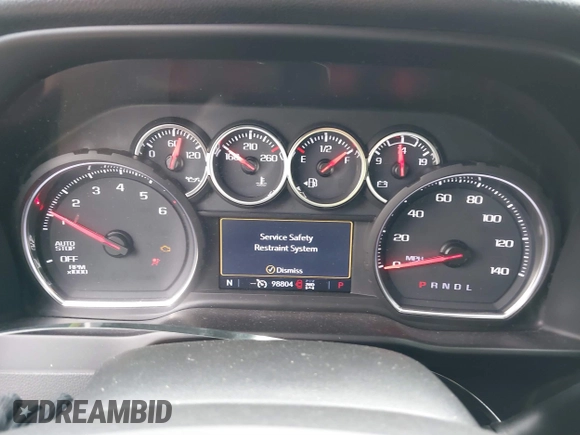 2020 Chevrolet Silverado 1500 LT with VIN 1GCRYDED3LZ169836, listed as a IAAI auction lot 41381881 with 98,804 mi miles. Bid and sale history available at carsss.com. Image 7.