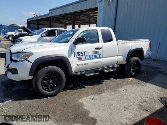 2022 Toyota Tacoma SR z VIN 3TYRZ5CN7NT021180, wystawiony jako Copart lot #52555875 z przebiegiem 66 535 mil mil oraz Nie do naprawy • Non repairable. Historia ofert i sprzedaży dostępna na DreamBid. Obrazek 1.