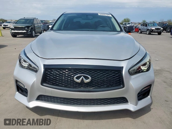 2017 Infiniti Q50 Red Sport 400 with VIN JN1FV7AP2HM851093, listed as a Copart auction lot 50955125 with 59,688 mi miles and Clean title. Bid and sale history available at DreamBid. Image 5.