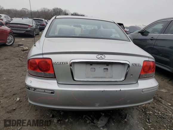 2005 Hyundai Sonata GL with VIN KMHWF25S85A191954, listed as a Copart auction lot 44233495 with 155,322 mi miles and Salvage Title. Bid and sale history available at carsss.com. Image 6.