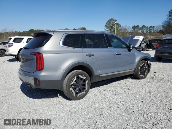 2024 Kia Telluride S with VIN 5XYP64GC1RG471070, listed as a Copart auction lot 46787945 with 16,781 mi miles and Salvage Title. Bid and sale history available at carsss.com. Image 3.
