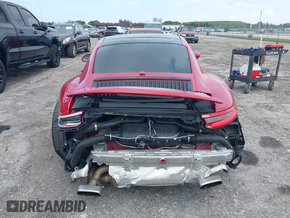 2018 Porsche 911 Carrera with VIN WP0AA2A92JS106143, listed as a IAAI auction lot 42009215 with 36,754 mi miles and . Bid and sale history available at DreamBid. Image 6.