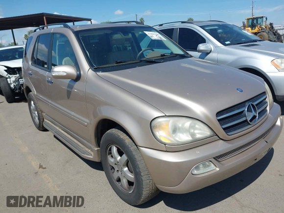 2002 Mercedes-Benz M 320/430/500 with VIN 4JGAB75E52A302663, listed as a IAAI auction lot 41865160 with 231,223 mi miles and . Bid and sale history available at DreamBid. Image 1.