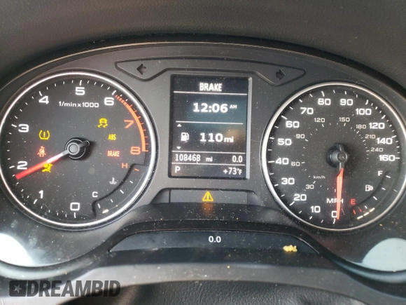 2015 Audi A3 1.8T Premium with VIN WAUACGFF5F1040137, listed as a Copart auction lot 46448673 with 108,468 mi miles. Bid and sale history available at carsss.com. Image 9.