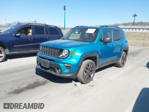 2021 Jeep Renegade Latitude z VIN ZACNJDBB1MPM77865, wystawiony jako IAAI lot #41743614 z przebiegiem 51 223 mil mil oraz . Historia ofert i sprzedaży dostępna na DreamBid. Obrazek 2.