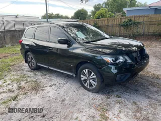 2020 Nissan Pathfinder SV with VIN 5N1DR2BM8LC588716, listed as a IAAI auction lot 42196810 with Not provided miles and . Bid and sale history available at DreamBid. Image 1.
