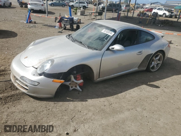 2006 Porsche 911 Carrera S with VIN WP0AB29966S741987, listed as a Copart auction lot 76762074 with 83,382 mi miles and Salvage Title. Bid and sale history available at carsss.com. Image 1.