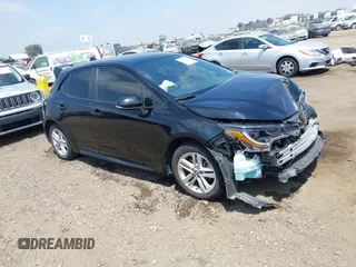 2022 Toyota Corolla Hatchback SE with VIN JTNB4MBE0N3166758, listed as a IAAI auction lot 39296188 with 20,401 mi miles. Bid and sale history available at carsss.com. Image 1.