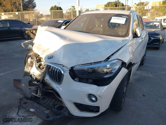 2019 BMW X1 sDrive28i with VIN WBXHU7C54K3H45462, listed as a IAAI auction lot 41209117 with 52,719 mi miles. Bid and sale history available at carsss.com. Image 2.