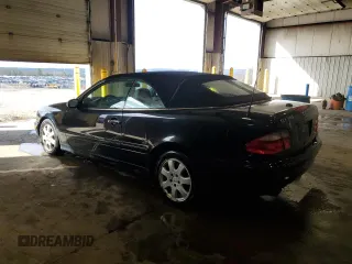 2000 Mercedes-Benz CLK with VIN WDBLK65G9YT034723, listed as a Copart auction lot 50038375 with 129,995 mi miles and Salvage Title. Bid and sale history available at carsss.com. Image 2.