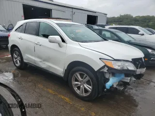 2015 Acura RDX Tech Pkg with VIN 5J8TB4H57FL026960, listed as a Copart auction lot 72962293 with 80,356 mi miles. Bid and sale history available at carsss.com. Image 4.