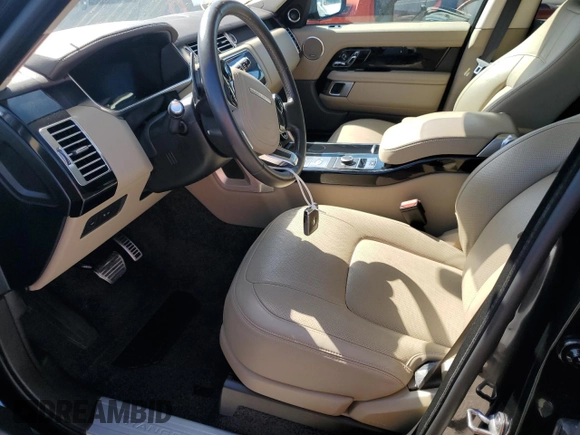 2022 Land Rover Range Rover Westminster with VIN SALGS2RU9NA462500, listed as a Copart auction lot 74475684 with 22,817 mi miles and Non repairable. Bid and sale history available at DreamBid. Image 7.