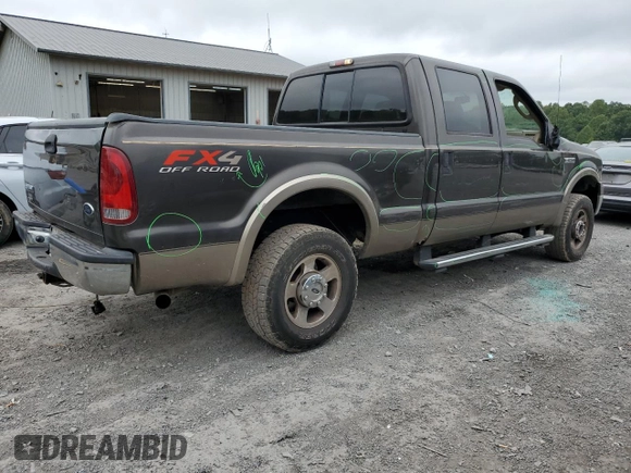 2007 Ford F-250 XL with VIN 1FTSW21567EA04547, listed as a Copart auction lot 70557524 with 123,408 mi miles and Salvage title. Bid and sale history available at DreamBid. Image 3.