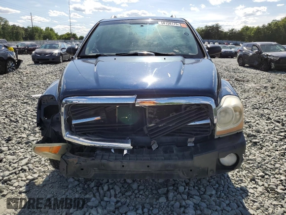 2004 Dodge Durango SLT with VIN 1D4HB48N44F101973, listed as a Copart auction lot 58158175 with 218,670 mi miles and Salvage title. Bid and sale history available at DreamBid. Image 5.