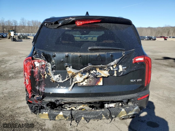 2021 Kia Telluride SX with VIN 5XYP54HC0MG151863, listed as a Copart auction lot 48544685 with 58,799 mi miles and Salvage Title. Bid and sale history available at carsss.com. Image 6.