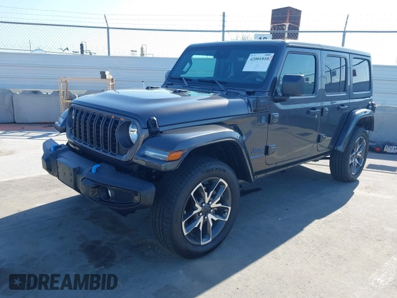 2024 Jeep Wrangler Sport S with VIN 1C4RJXN61RW192386, listed as a IAAI auction lot 42001810 with 7,426 mi miles and . Bid and sale history available at DreamBid. Image 2.