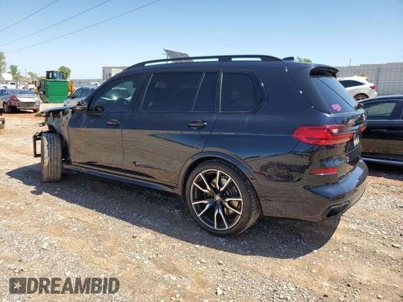 2022 BMW X7 xDrive40i z VIN 5UXCW2C02N9N07423, wystawiony jako Copart lot #51955365 z przebiegiem 60 268 mil mil oraz Szkoda całkowita • Salvage title. Historia ofert i sprzedaży dostępna na DreamBid. Obrazek 2.