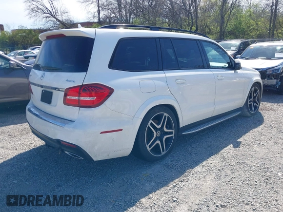 2019 Mercedes-Benz GLS 550 with VIN 4JGDF7DE2KB238949, listed as a IAAI auction lot 42055169 with 70,551 mi miles and . Bid and sale history available at DreamBid. Image 4.