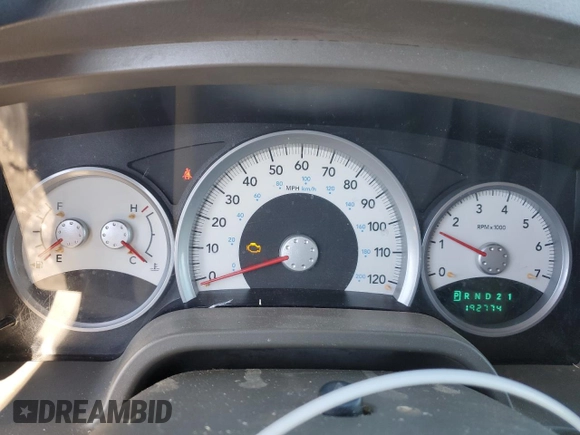 2007 Dodge Dakota SLT with VIN 1D7HE48K97S199376, listed as a Copart auction lot 88973885 with 192,774 mi miles and Salvage Title. Bid and sale history available at DreamBid. Image 9.