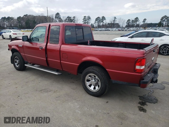 2009 Ford Ranger XLT with VIN 1FTYR44E19PA12488, listed as a Copart auction lot 42114385 with 55,023 mi miles and Salvage Title. Bid and sale history available at carsss.com. Image 2.