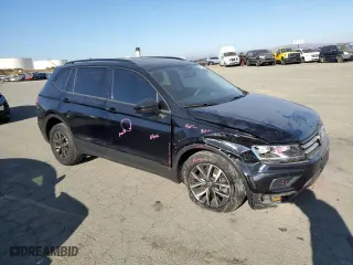 2021 Volkswagen Tiguan S with VIN 3VV1B7AX8MM032623, listed as a Copart auction lot 83112844 with 50,444 mi miles and Salvage Title. Bid and sale history available at carsss.com. Image 4.