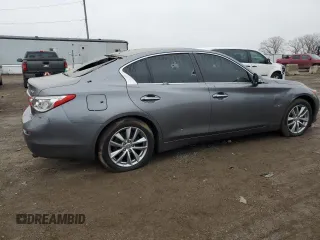 2017 Infiniti Q50 2.0t Premium with VIN JN1CV7AR7HM680684, listed as a Copart auction lot 86705644 with 0 mi miles and Salvage Title. Bid and sale history available at carsss.com. Image 3.