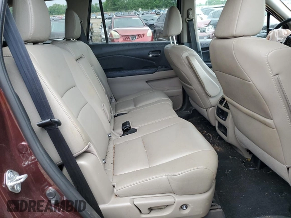 2017 Honda Pilot EX-L with VIN 5FNYF6H5XHB079081, listed as a Copart auction lot 54656305 with 197,010 mi miles and Salvage title. Bid and sale history available at DreamBid. Image 11.