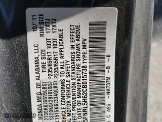 2012 Honda Odyssey EX-L with VIN 5FNRL5H62CB015738, listed as a Copart auction lot 47268455 with 150,924 mi miles and Salvage Title. Bid and sale history available at carsss.com. Image 14.