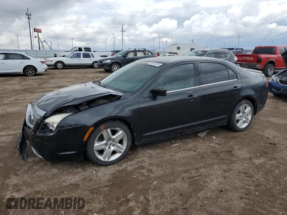 2010 Mercury Milan with VIN 3MEHM0HA1AR607674, listed as a Copart auction lot 54828535 with 105,753 mi miles and Salvage title. Bid and sale history available at DreamBid. Image 1.