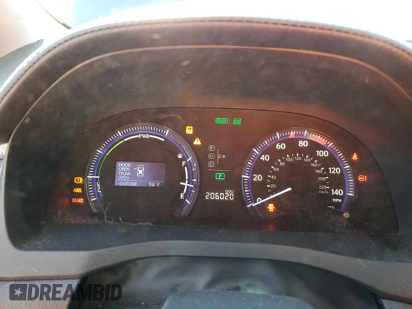 2010 Lexus HS 250h with VIN JTHBB1BA4A2021534, listed as a Copart auction lot 82428794 with 206,020 mi miles and Clean Title. Bid and sale history available at DreamBid. Image 9.